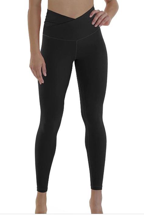 Yoga Outfits For Women Fashion, Women Gym Outfits, Cross Leggings, Criss Cross Leggings, Workout Yoga Pants, Lululemon Black Leggings, Aerie Leggings, Gym Clothes Women, Cute Leggings