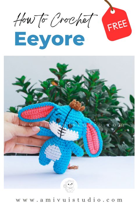 Join us in the Hundred Acre Wood as we crochet Eeyore, the lovable donkey from Winnie the Pooh. This step-by-step amigurumi tutorial will guide you through creating your very own Eeyore plush. Whether you’re a beginner or an experienced crocheter, you’re sure to enjoy this heartwarming project. Donkey From Winnie The Pooh, Crochet Eeyore, Winnie The Pooh Crochet, Pooh Crochet, Eeyore Plush, The Hundred Acre Wood, Christmas Crochet Patterns Free, Amigurumi Tutorial, Crochet Videos Tutorials