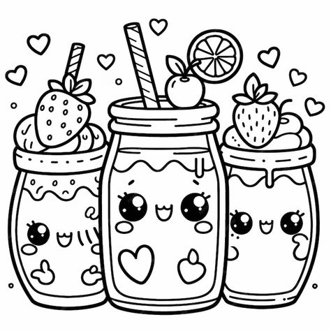 A black and white drawing of a jar of strawberry jam | Premium AI-generated vector Picture To Draw, Medical Stickers, Santa Coloring Pages, Food Coloring Pages, Sticker Design Inspiration, Science Stickers, My Saves, Kid Friendly Crafts