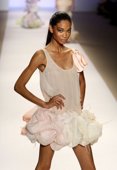 Love Is All... | lovereply:  chanel iman @ erin fetherston ss09 Iman Photos, 2009 Fashion, Chanel Iman, Erin Fetherston, Runway Beauty, Runway Outfits, Bryant Park, Model Walks, Brand Campaign