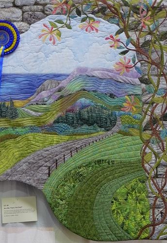 Baby Mobil, Landscape Art Quilts, Quilted Wall Hanging, Landscape Quilt, Landscape Quilts, Picture Quilts, Quilt Festival, Patchwork Quilting, Quilted Wall Hangings