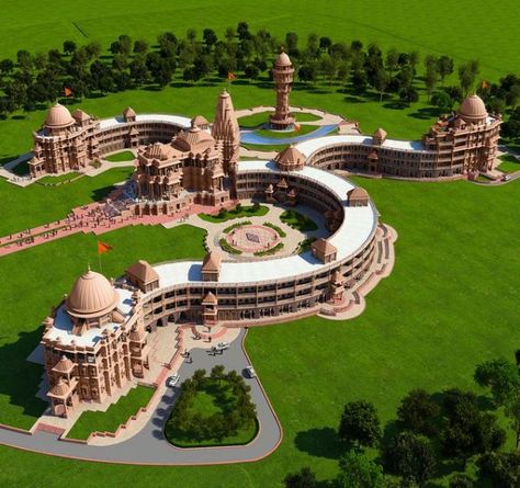 Largest man-made symbol of OM in the world #om #temple #rajasthan #ashram #symbol #architecture Indian Temple Architecture, Indian History Facts, Unique Facts, Amazing India, True Interesting Facts, Interesting Facts About World, India Facts, Amazing Science Facts, Amazing Facts For Students