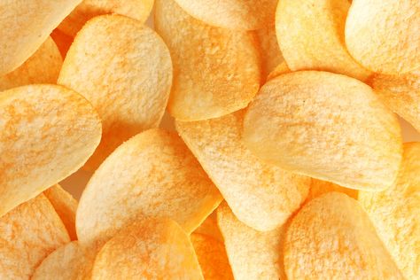 Homemade Potato Chips Recipe, Potato Chip Recipes, Food Texture, Food Swap, Fruit Wallpaper, Food Backgrounds, Food Wallpaper, Yellow Aesthetic, Potato Chips