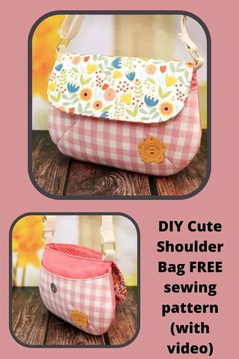 Childs Purse Sewing Pattern Free, Small Shoulder Bag Pattern, Small Purse Sewing Pattern Free, Make A Purse Free Pattern, Girls Purse Pattern Free, Toddler Purse Pattern Free, Simple Purse Sewing Pattern, Small Crossbody Bag Pattern Free, Small Bag Sewing Pattern Free