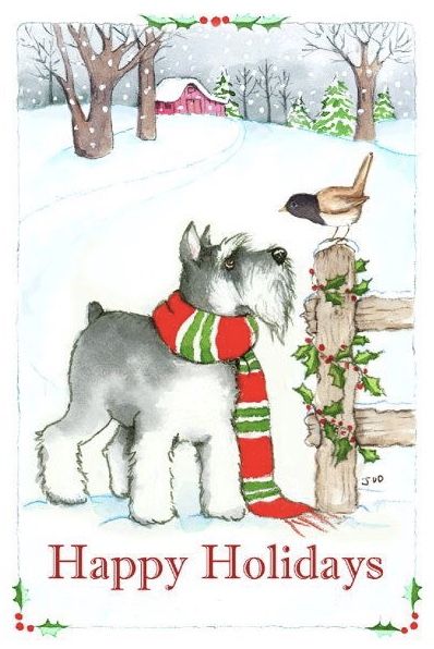 Schnauzer Christmas, Schnauzer Art, Miniature Schnauzer Puppies, Boxed Christmas Cards, Schnauzer Puppy, Schnauzer Dogs, Mini Schnauzer, Miniature Schnauzer, Animal Cards