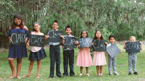 The couple met the seven siblings in April 2016 after a case worker approached them asking if they would consider adopting them. (Jessaka Clark/Jenna Davis Photography) 7 Siblings, Date Topics, Adoptive Family, Perfect Gift For Boyfriend, Diy Candle Holders, Inspirational Stories, Foster Care, Big Family, Makeup For Brown Eyes