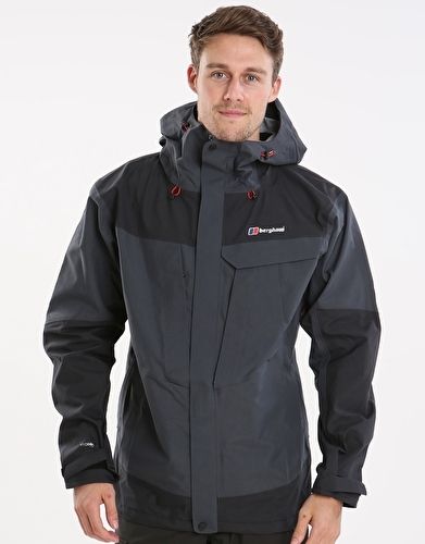 Berghaus Mens High Trails Jacket - Carbon Berghaus Jacket, Retro Backpack, Ski Wear, Outdoor Outfit, Mens Jackets, Rain Jacket, Sports, Mens Outfits, Clothes