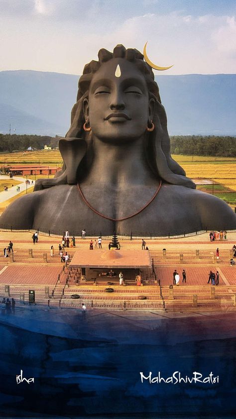 Adiyogi Shiva Statue Wallpaper, Adi Yogi, Pictures Of Shiva, Mandala Art Therapy, Lord Shiva Hd Wallpaper, Photoshop Pics, Shiva Photos, Shiva Wallpaper, Lord Shiva Hd Images