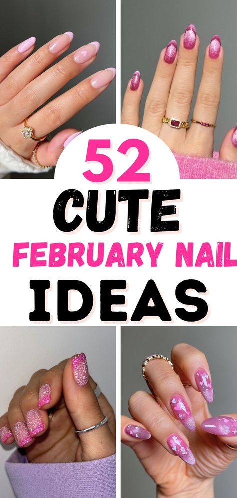 🤭 OMG! I'm obsessed with how cute and trendy these February nails ideas look. I'm so ready to get my nails prepped for Valentine's Day 💅 Nails 2024 Trends February, Nail February Ideas, Trending Nails 2024 February, After Valentines Nails, Nail Colors February 2024, Simple Valentines Day Nail Designs, Cute Nails For February, Short Nail Designs February, February 2024 Nail Trends