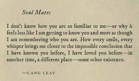 Different Types Of Soulmates, Soulmates Separated, Soulmate Died, Soulmate Friends, Meaningful Thoughts, Lang Leav, Fall Mood Board, Fall Mood, Soulmate Quotes