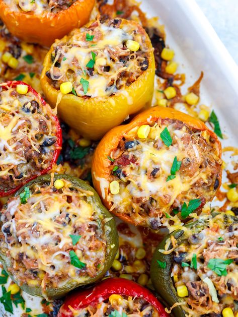 Bellpeppers Dinner, Recipe For Stuffed Peppers, Healthy Stuffed Peppers, Beef And Black Bean, Pepper Recipes Healthy, Cooking Stuffed Peppers, Bell Peppers Stuffed, Stuffed Peppers Healthy, Good Recipe