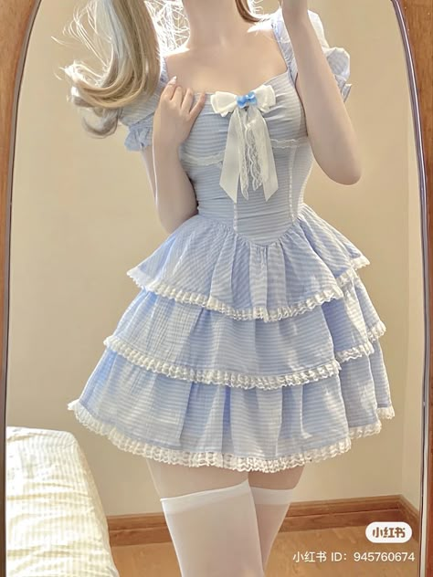 Short Frilly Dress, Dress Up Style, Kawaii Summer Mini Dress, Kawaii Mini Dress With Ruffles, Blue Sleeveless Kawaii Dress, Harajuku Mini Dress With Ruffles, Pink Kawaii Mini Dress With Ruffles, Kawaii Dress, Short Lace Dress