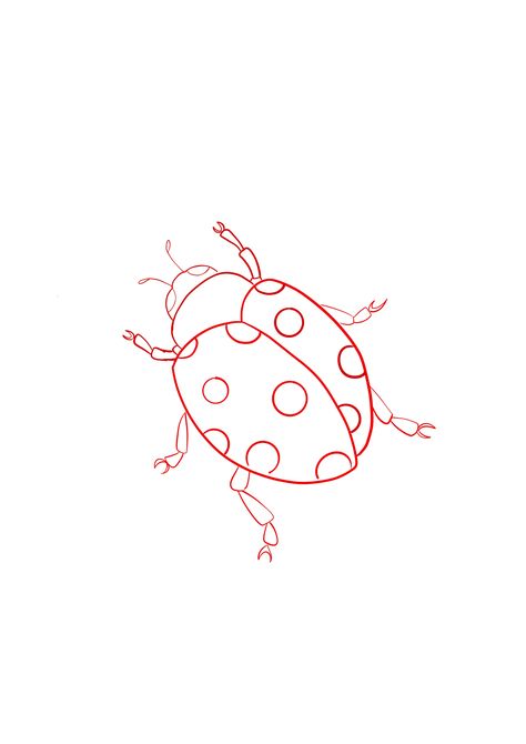 Ladybug Tattoo Fine Line, Bug Tattoo Stencil, Ladybug Fine Line Tattoo, Ladybug Tattoo Stencil, Ladybug Stencil, Ladybug Outline, Ladybug Sketch, Tattoo Beginner, Ladybug Drawing