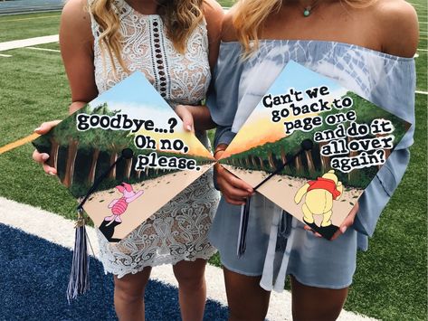 High School Graduation Cap Designs, Funny Graduation Caps, Creative Graduation Caps, College Grad Cap Ideas, Graduation Cap Decoration Diy, High School Graduation Cap, College Graduation Cap Decoration, Grad Hat, Grad Cap Designs