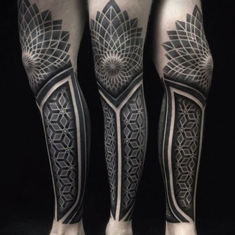 Calf Sleeve Tattoo, Tattoo Calf, Tato Maori, Best Leg Tattoos, Shin Tattoo, Marquesan Tattoos, Military Tattoos, Muster Tattoos, Tattoo Collection