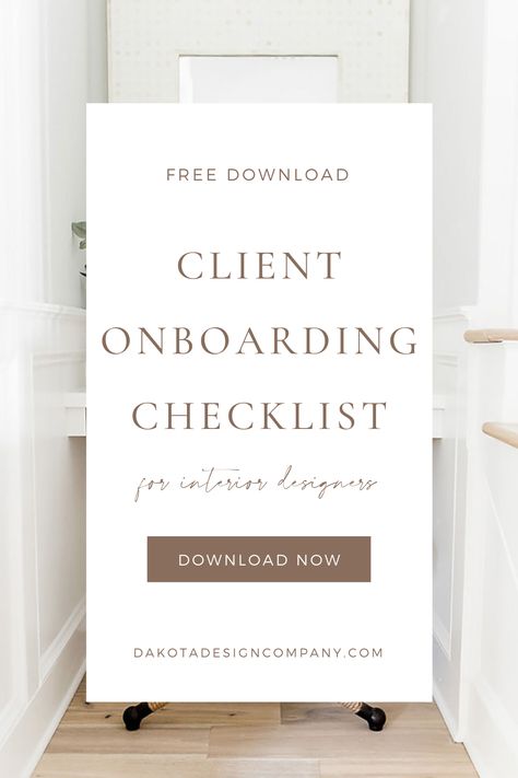 Create a luxury client experience for your interior design and wedding planning clients so you can stop recreating the wheel with every project, book more repeat clients and referrals,and reclaim valuable time. Dakota Design Company Operations and Process fanatic for interior designers and wedding pros. Download your free checklist at the link to map out your inquiry phase, onboarding phase, and offboarding process. #clientexperience #clientmanagement Interior Design Questionnaire, Client Profile Interior Design Sheet, How To Get Your First Interior Design Client, Interior Design Client Questionnaire Template, Client Onboarding Questionnaire, Client Onboarding Checklist, New Client Onboarding Checklist, Onboarding Checklist, Airbnb Business