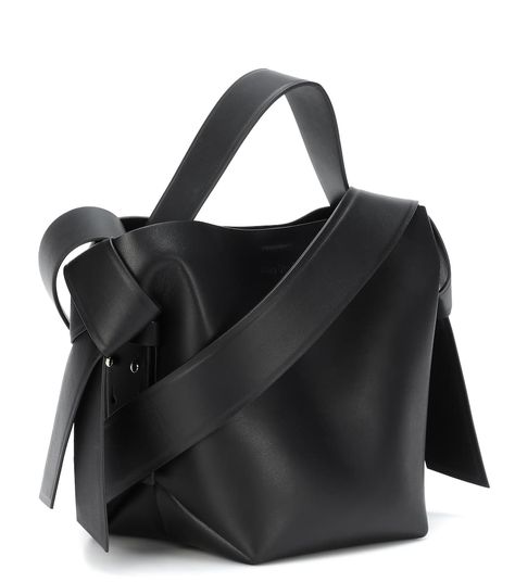 One of my favourite designer pieces #mytheresa Acne Musubi, Studio Bag, Swag Bag, Mini Shoulder Bag, Suede Ankle Boots, Black Mini, Leather Jackets, Bag Straps, Pebbled Leather