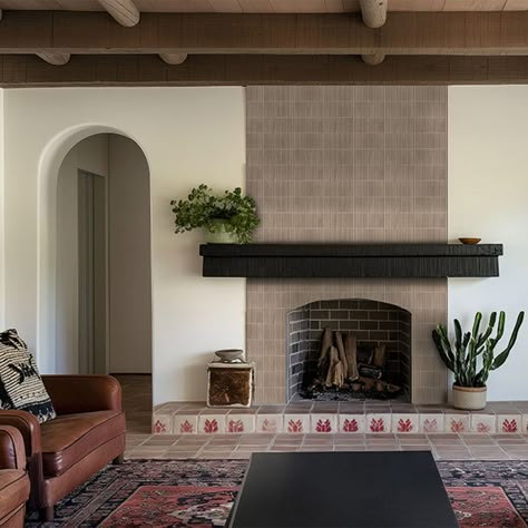 Fireplace hearth decor