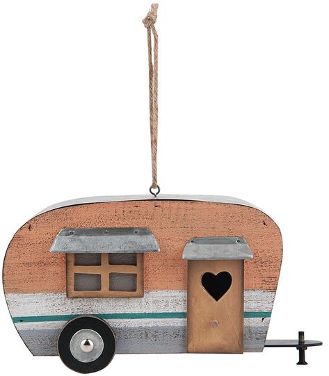 Camper Birdhouse, Mini Caravan, Bird Houses Ideas, Bird Houses Ideas Diy, Camping Caravan, Diy Bird Feeder, Camp Vibes, Diy Birds, Houses Ideas