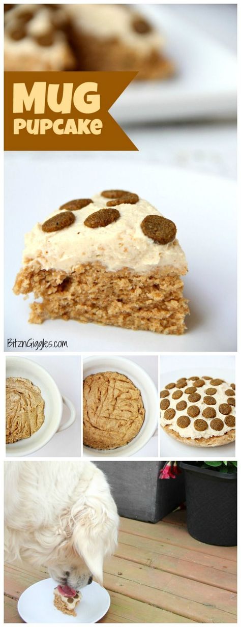 Dog Birthday Cake Recipe, Dog Cake Recipes, Microwave Mug, Dog Biscuit Recipes, Puppy Cake, Food Microwave, Dog Birthday Cake, Diy Dog Treats, Dog Cakes