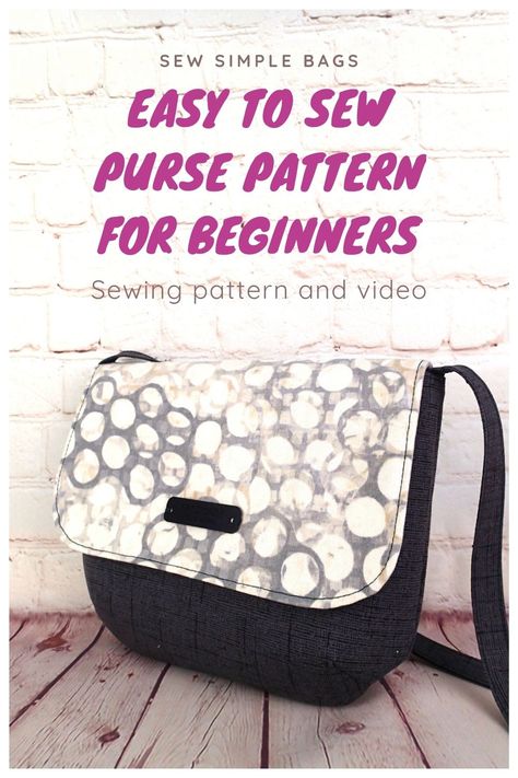 The Oxford Purse sewing pattern is an easy to sew DIY shoulder bag for beginners. This lightweight everyday bag can be worn on the shoulder, at the waist or hip, or as a crossbody bag. The easy bag sewing pattern for beginners come with step by step photo instructions and a full sewalong video tutorial that beginners will love. This purse has darts and closes with a magnetic snap. Pocket on the inside. Diy Handbags And Purses How To Make, Simple Purse Sewing Pattern, Free Sewing Bag Patterns, Purse Making Tutorial, Diy Crossbody Bag Pattern Free, Simple Bags To Sew, How To Make A Purse, Free Purse Patterns To Sew, Shoulder Bag Patterns To Sew