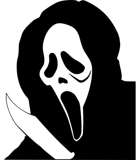 Ghostface Pumpkin Stencil, Ghost Face Clipart, Ghost Face Printable, Ghostface Mask Drawing, Ghostface Coloring Page, Ghost Face Outline, Ghostface Outline, Scream Mask Drawing, Ghost Face Template