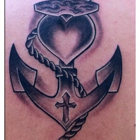 faith hope and love tattoo Tattoo Chart, Steampunk Coloring, 13 Tattoos, Anchor Tattoos, Tattoo Zeichnungen, Diy Designs, Faith Hope And Love, Ink Ideas, Get A Tattoo