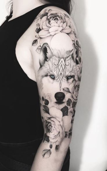 Top 74 wolf tattoos for ladies latest  thtantai2