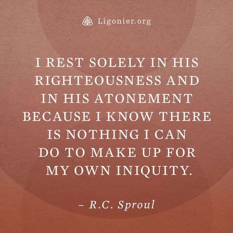 What Is The Gospel, Reformed Theology Quotes, Theology Quotes, Rc Sproul, Ligonier Ministries, R C Sproul, Pray Continually, Reformed Theology, Word Of Faith