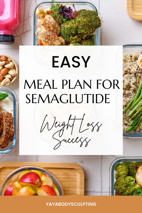 Looking to lose weight with Semaglutide? This simple meal plan offers balanced meals and tips to maximize your weight loss journey. Check out our 30-Day Meal Plan to get started! #Semaglutide #WeightLossPlan #HealthyEating Semiglutide Breakfast Ideas, 3rd Shift Meal Plan, Semaglutide Meal Plans, Semaglutide Meal Plan, Glp1 Meal Plan, Semiglude Meal Plan, Mounjaro Meal Plans, Ozempic Diet Meal Plan, Ozempic Meal Plan