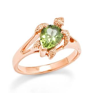 Sea Turtle Jewelry, Rose Gold Ring Set, Turtle Ring, Bijoux Art Nouveau, Turtle Jewelry, Hawaiian Jewelry, Peridot Stone, Mode Inspo, Pretty Jewellery