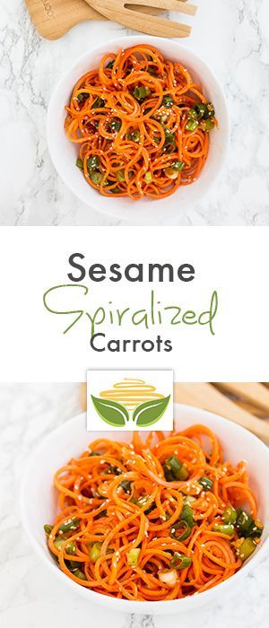 Asian Sesame Spiralized Carrots | Inspiralized Spiralized Zucchini Recipes, Vegetarian Zucchini Lasagna, Spiralized Zucchini, Zoodle Recipes, Spiralized Vegetables, Veggie Noodles, Spiralizer Recipes, Carrot Recipes, Eggplant Recipes