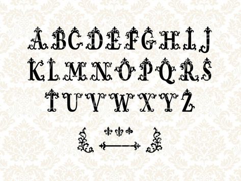 Baroque Font TTF Baroque Letters Svg Royal Font Monogram Font Baroque Monogram Svg Baroque Frame Svg - Etsy Baroque Font, Royal Font, Baroque Frame, Title Font, Monogram Svg, Rococo, Printed Items, Typography, Monogram