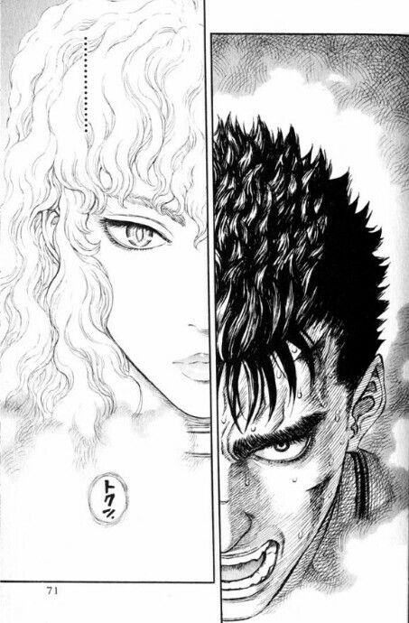 Guts And Griffith, Griffith Berserk, Berserk Manga, Kentaro Miura, 다크 판타지, Manga Artist, Arte Sketchbook, Manga Pages, Anime Tattoos