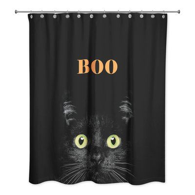 Halloween Bedding, Shower Curtain Black, Cat Shower Curtain, Contemporary Shower, Halloween Inflatables, Floral Shower Curtains, Black Curtains, Shower Liner, Halloween Sale