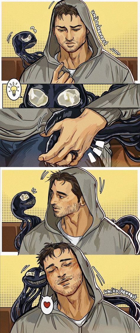 Eddie X Venom, Eddie Brock Venom, Venom Art, Venom Comics, Marvel Venom, Marvel Jokes, Detroit Become Human, Avengers Funny, Marvel Funny