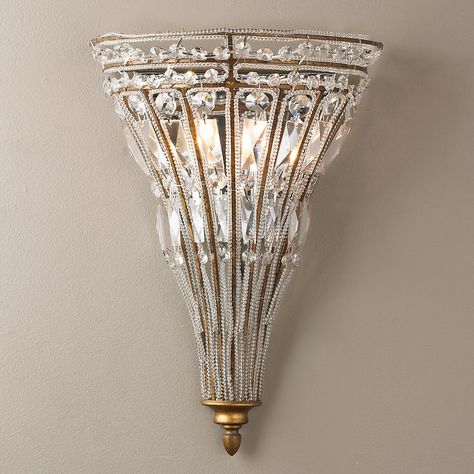 French Empire Crystal Tapered Sconce Crystal Wall Sconces Bathroom, Crystal Candle Wall Sconces, Antique Sconces Vintage, Art Deco Wall Sconces Vintage, Parisian Interior, Art Nouveau Lighting Wall Sconces, Ceiling Design Living Room, Chinese Landscape Painting, Light Layers