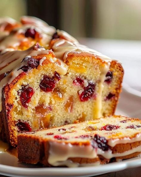 Optimal Recipes Cranberry Orange Loaf Cake, Cranberry Orange Loaf, Optimal Recipes, Cranberry Loaf, Yummy Things To Bake, Orange Loaf Cake, Orange Loaf, Fruit Cake Recipe Christmas, Plum Cakes