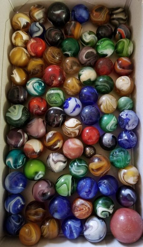 MARBLE VINTAGE LOT "RARE" 1930s-1970s | Toys & Hobbies, Marbles | eBay! Antique Marbles, Marbles For Sale, 1970s Toys, Vintage Marbles, Marble Pictures, Marble Games, Declutter Home, Antique Finds, Glass Mosaic Art