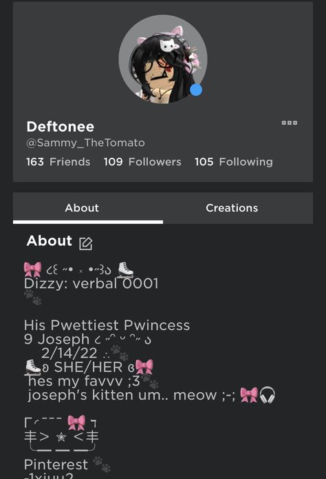 Add me if you wanna bmf <3 Roblox Bio Ideas Cute, Roblox Username Ideas Coquette, Bio Ideas For Roblox Profile, Cute Roblox Bios, Funny Roblox Bio Ideas, Roblox About Me Ideas, Roblox Bios, Roblox Bio Ideas, Roblox Names