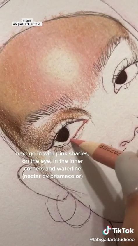 Art With Prismacolor Pencils, Realistic Coloring Tutorial, Colouring Faces Tutorial, How To Color Skin Tones With Colored Pencils, How To Colour Face, Color Pencil Drawing People, Coloring Faces Tutorial, Face Painting With Colored Pencils, Color Pencil Art People