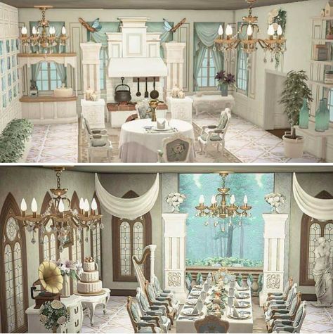 Acnh Elegant House Interior, Acnh Elegantcore Builds, Acnh Island Designs Elegant Core, A Perfect Tea Party Palace Acnh, Acnh Elegantcore House, Acnh Elegant Living Room, Acnh Mansion Interior, Regency Animal Crossing, Animal Crossing Elegant Room