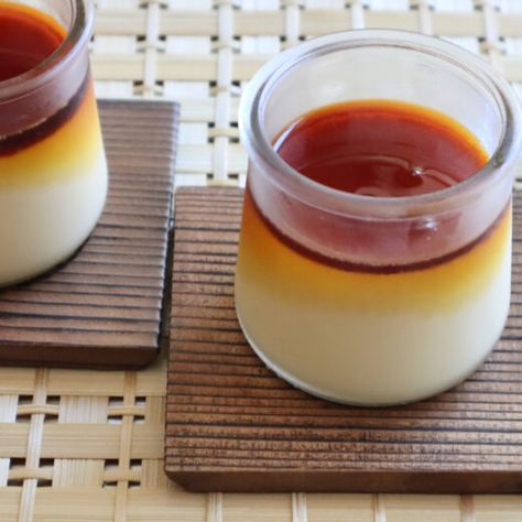 Vanilla Purin Recipe – Japanese Cooking 101 Purin Japanese Pudding, Purin Recipe, Coffee Jello, Japanese Pudding, Recipe Japanese, Dessert Alternatives, Homemade Recipes Dessert, Custard Pudding, Custard Desserts