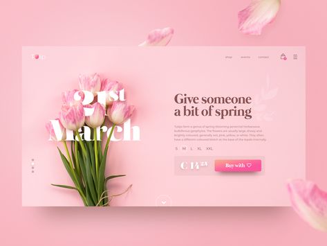 Floral Website, Flower Catalog, Flower Shop Design, Website Banner Design, Cute Website, Graphic Design Cards, Calendar 2022, Website Design Layout, Flower Packaging