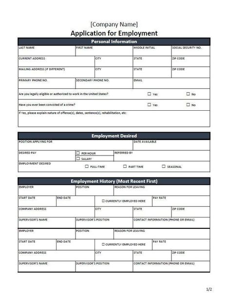 Wow picks! Job Employment Application Template (Excel, Editable, Printable) at $3.0 Choose your wows. 🐕 #Growth #Excel #job #application #Business #form #Development #employment #template #Career Employment Application Printable, Printable Job Application Forms, Employment Application Form, Job Application Example, Application For Employment, Form Development, Burger Business, Printable Job Applications, Self Employed Jobs