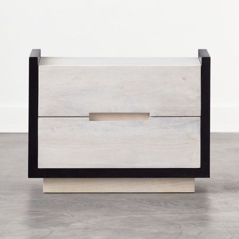 Marble Nightstand, Low Dresser, Oak Nightstand, Modern Storage Cabinet, Bleached Wood, Wood Bedroom Furniture, White Oak Wood, Whitewash Wood, Modern Bedroom Furniture