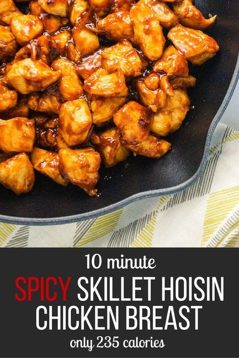 Hoisin Chicken, Slender Kitchen, Making Dinner, Low Carb Chicken, Hoisin Sauce, Smart Points, Cast Iron Skillet, Iron Skillet, Eat Healthy