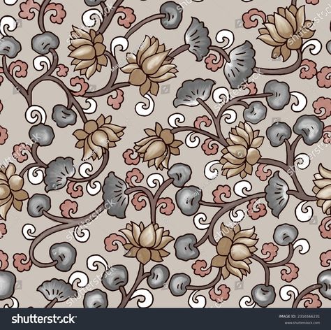 Kalamkari Design Hd Quality Stock Illustration 2316566231 | Shutterstock All Over Digital Print, Clothes Print Design Patterns, Fabric Painting Blouse, Kalamkari Allover, Kalamkari Blouse Designs, Kalamkari Pattern, Flowers Allover, Kalamkari Design, Kalamkari Art