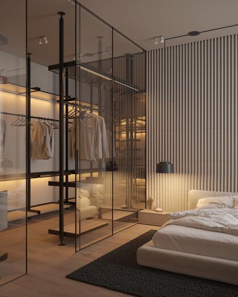 Wardrobe Behind Bed, Closet Behind Bed, Remodel Closet, Closet Organization Tips, Design Closet, Aesthetic Wardrobe, Wardrobe Aesthetic, Closet Small Bedroom, Ideas Closet