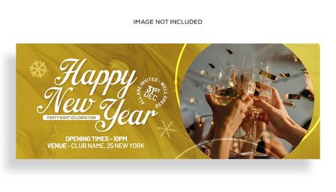 PSD happy new year or christmas party fa... | Premium Psd #Freepik #psd #new-year-flyer #celebration-flyer #new-year-party-poster #new-year-poster Year Poster, Welcome Banner, Dress Party Night, Party Poster, Web Banner, Banner Template, Facebook Cover, Vector Photo, Christmas Party